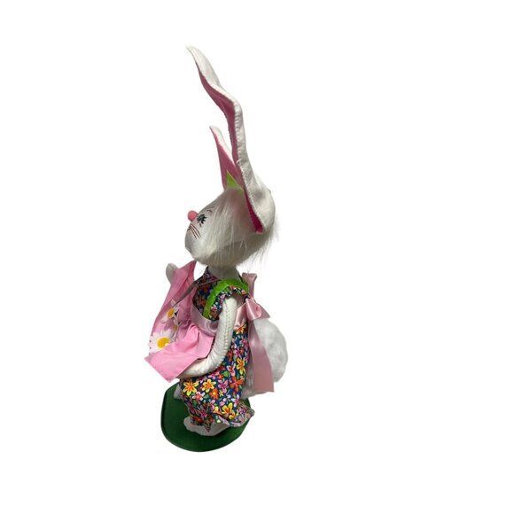Annalee 2019 Easter Parade Girl Bunny 12" Rabbit Doll Spring Flowers Daisies NEW - Picture 5 of 8